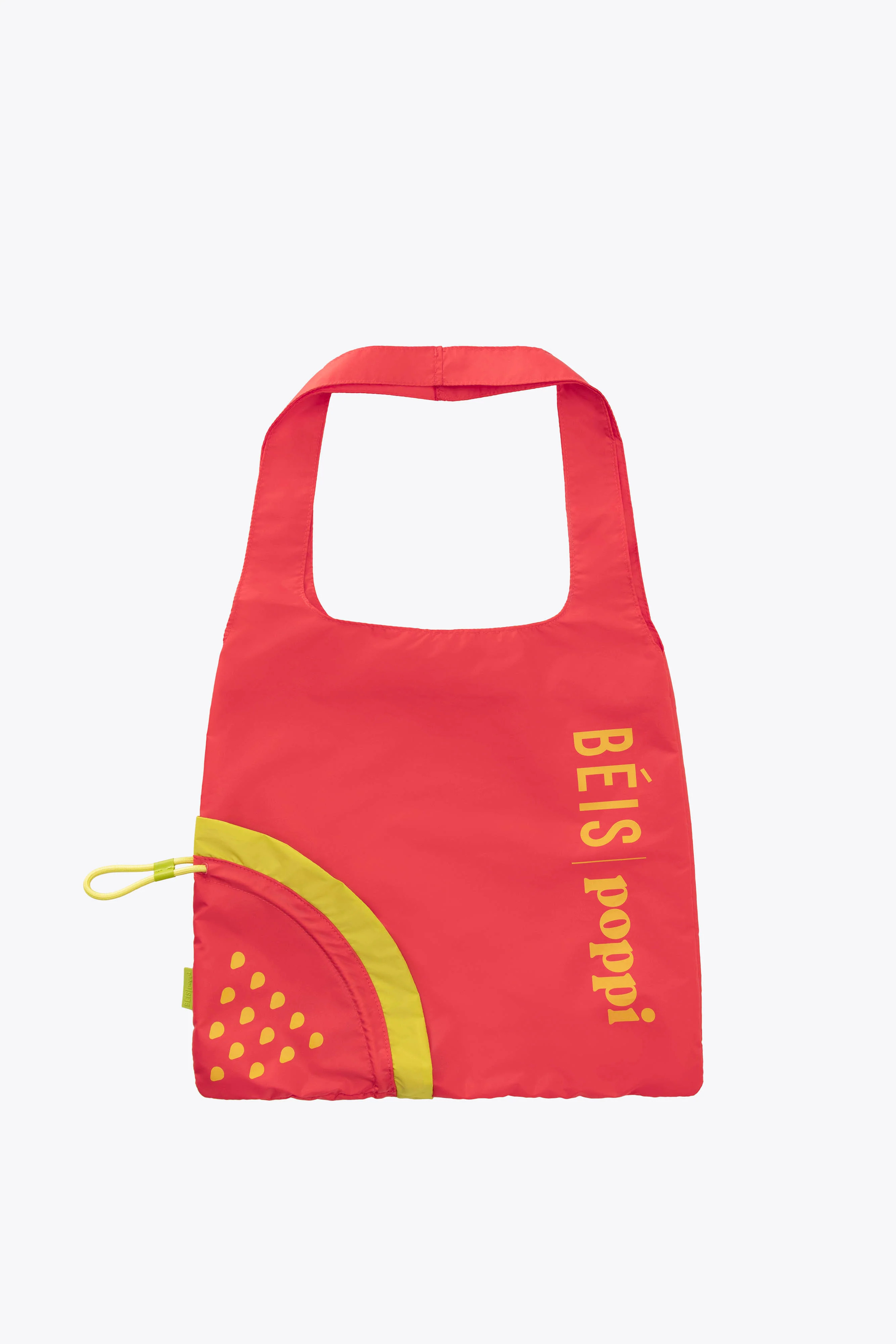 BÉIS x poppi The Reusable Shopping Tote in Strawberry | BEIS
