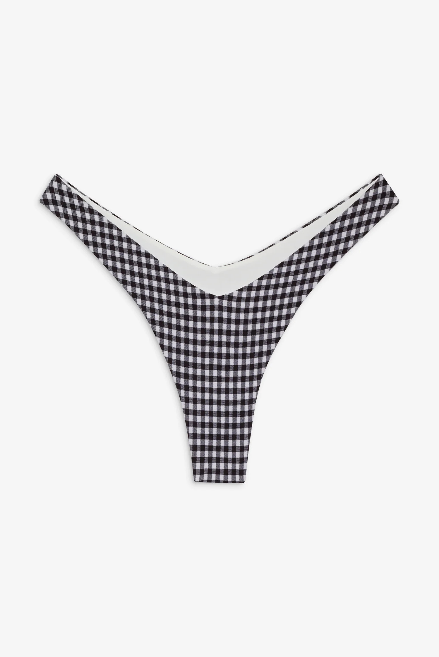 Enzo Gingham Cheeky Bikini Bottom | Frankies Bikinis