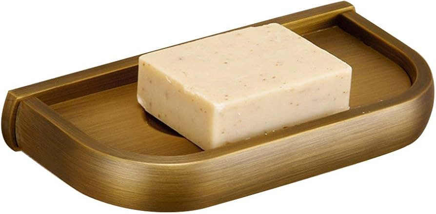 Solid Brass Bathroom Accessories Wall Mounted Soap Holder Bathroom Soap Dish Shelf Shower Accesso... | Amazon (US)