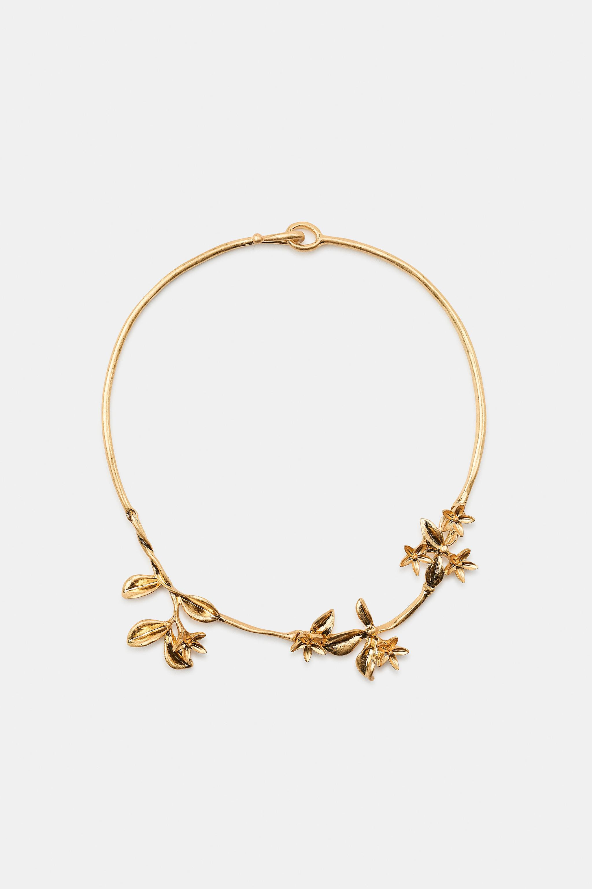 FLORAL CHOKER NECKLACE | Zara US
