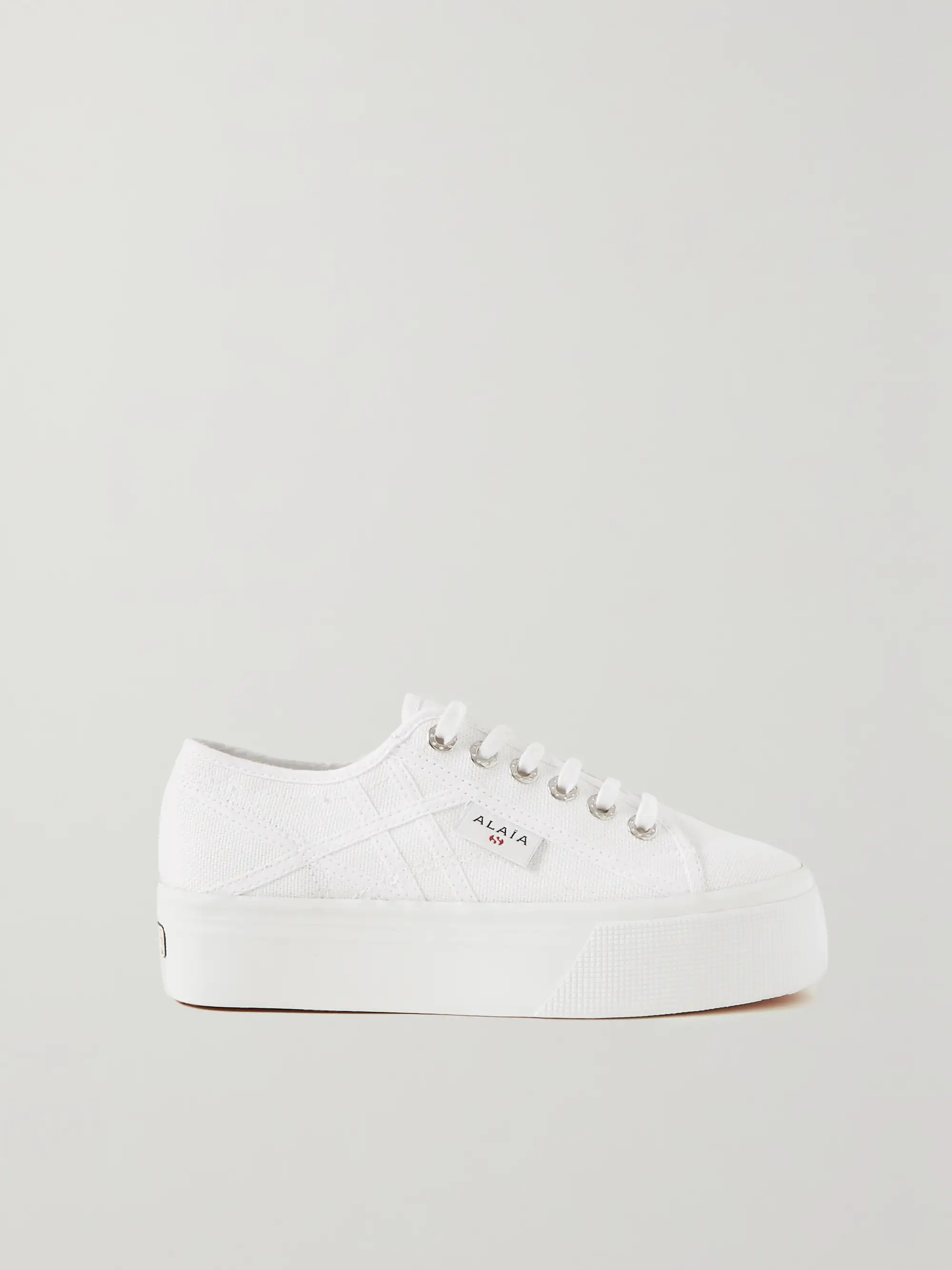 + Superga cotton-canvas platform sneakers | NET-A-PORTER (US)