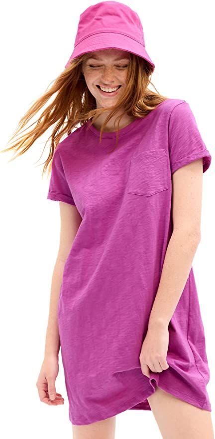 GAP Women's Relaxed Pocket T-Shirt Dress | Amazon (US)