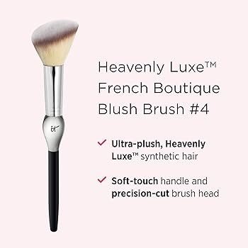 IT Cosmetics Heavenly Luxe French Boutique Blush Brush #4 - Angled Blush Brush for Cheeks - Liqui... | Amazon (US)