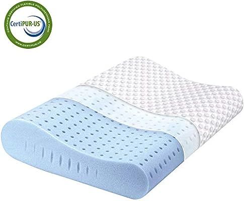 Milemont Memory Foam Pillow, Cervical Pillow, Orthopedic Contour Pillow Support for Back, Stomach... | Amazon (US)