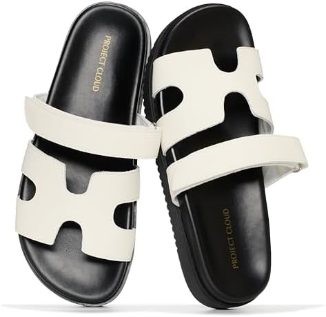 Project Cloud 100% Genuine Leather Sandals for Women Footwear - Stylish Womens Sandals with Plush... | Amazon (US)