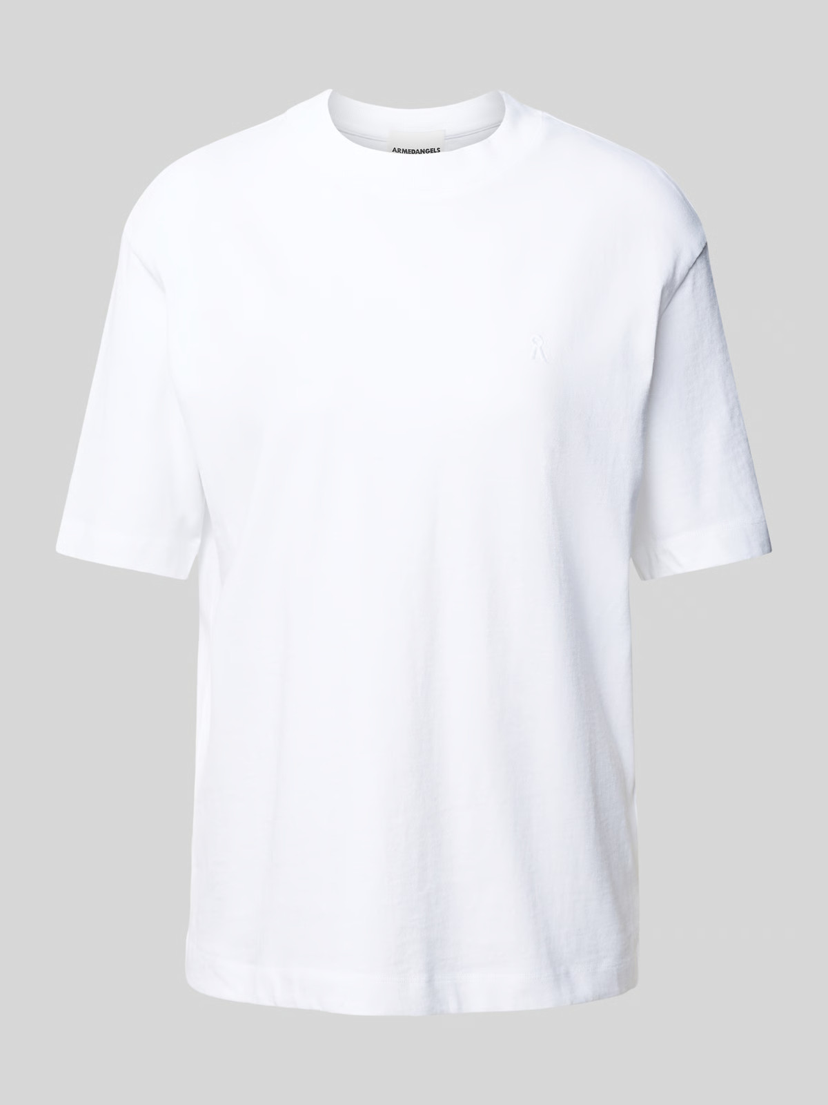 T-Shirt mit Label-Stitching Modell 'TARJAA' in weiss | Peek & Cloppenburg* Düsseldorf DE