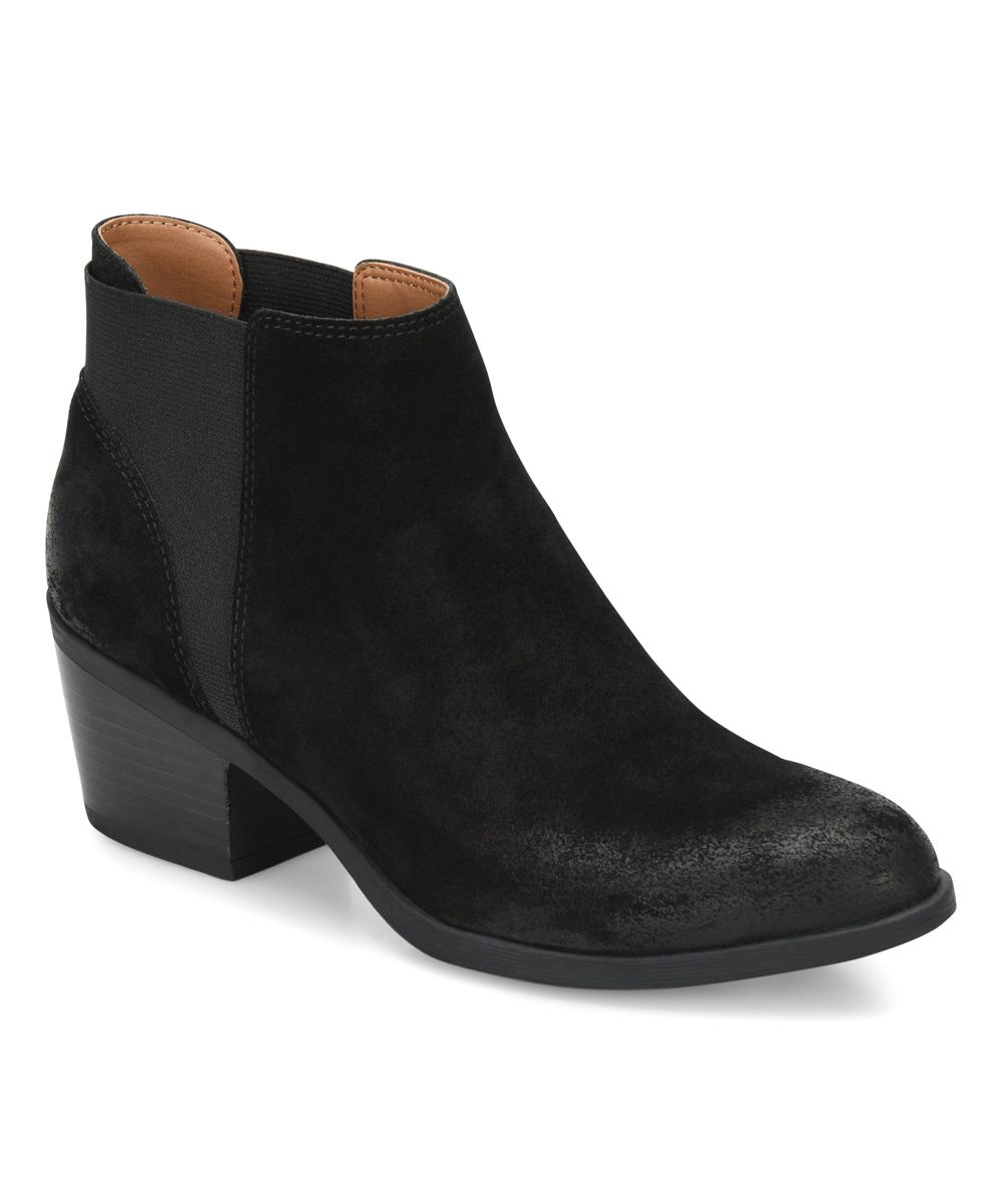 Comfortiva Women's Casual boots BLACK - Black Kendra Suede Bootie - Women | Zulily