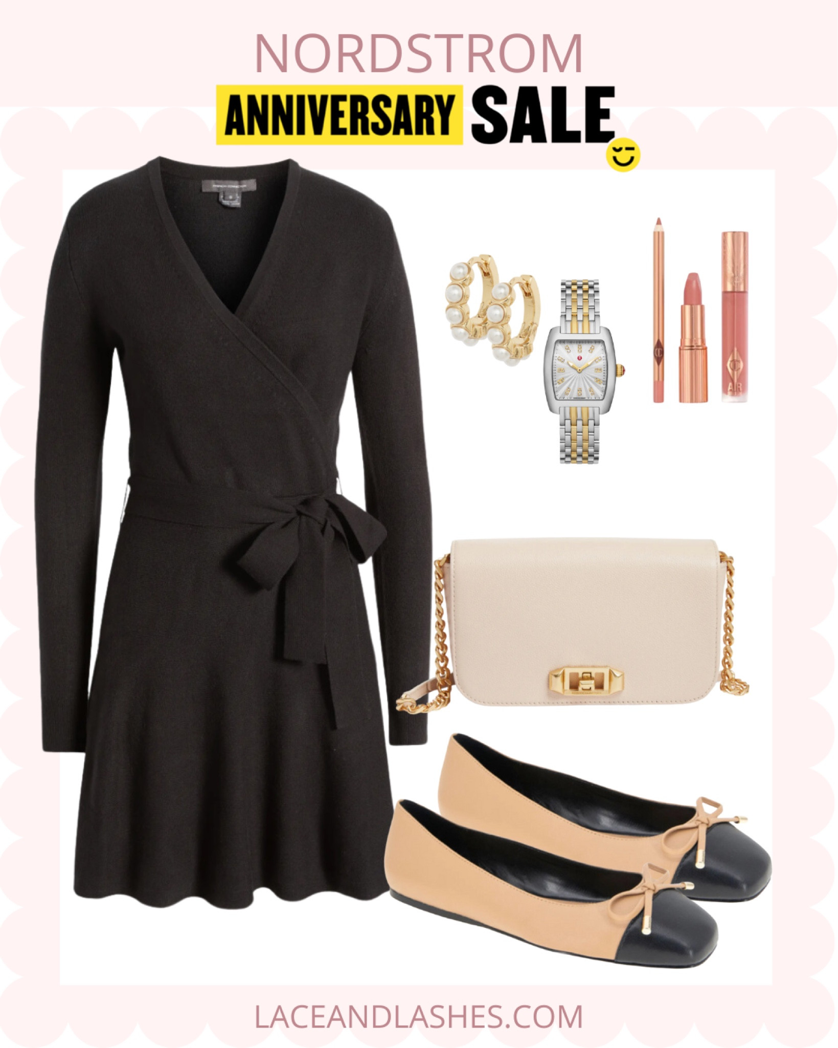 Nordstrom anniversary sale outfit idea! Love this knit wrap dress with Chanel inspired ballet flats! 

#LTKxNSale #LTKSaleAlert #LTKSummerSales