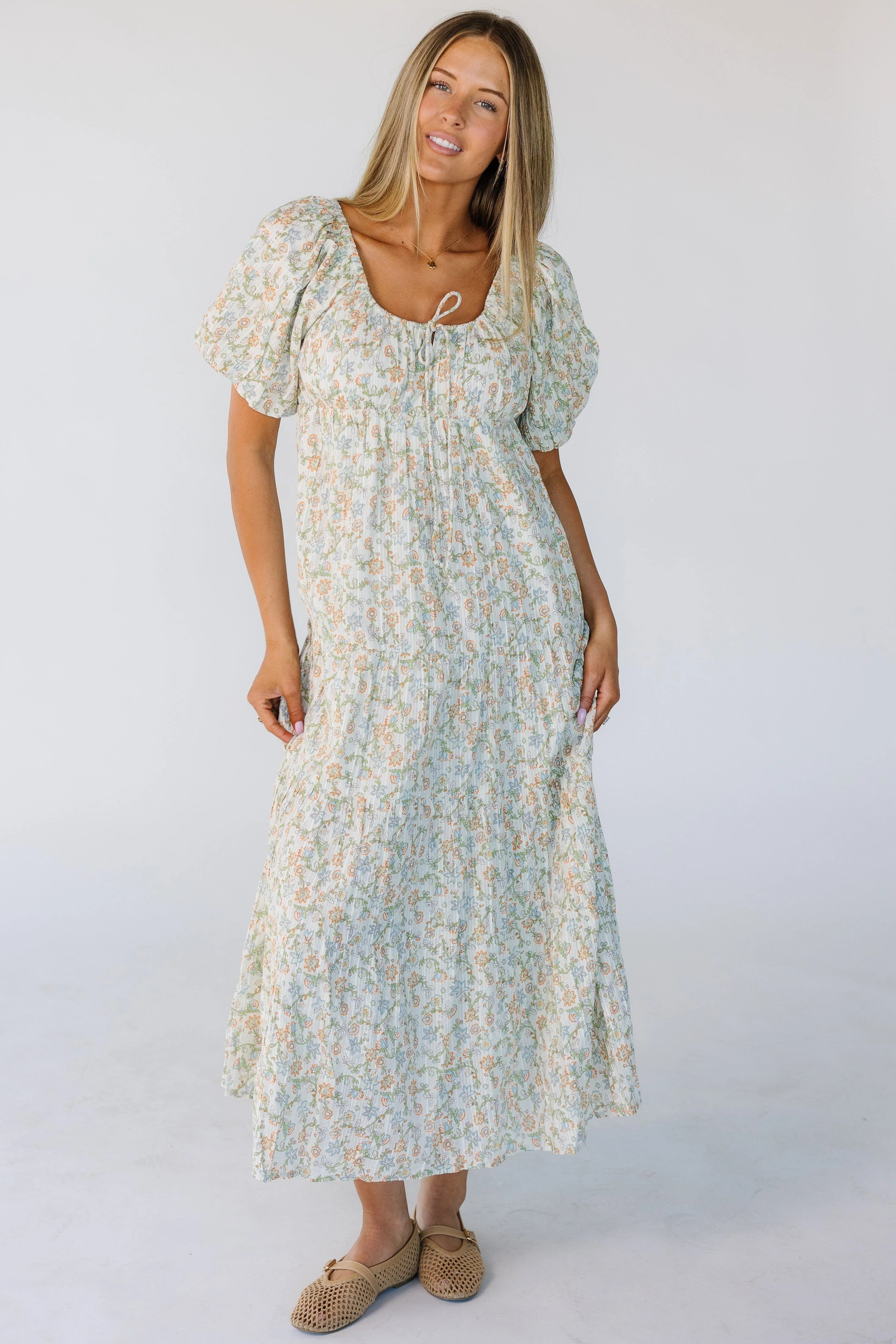 Citrus Lyon Tiered Spring Dress | Called To Surf