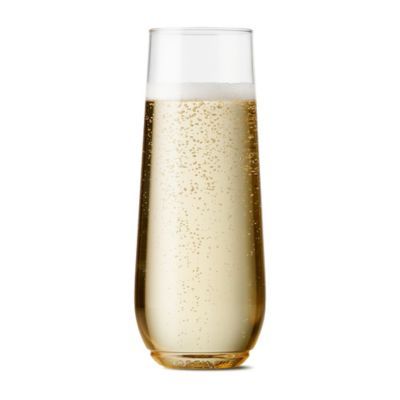 TOSSWARE™ Unbreakable 9 oz. Stemless Plastic Champagne Flutes | Bed Bath & Beyond