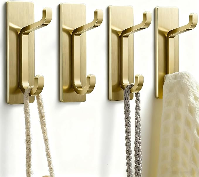 pickpiff Self Adhesive Hooks, Heavy Duty Stainless Steel, Extra Sticky 6KG (MAX), Stick On Wall a... | Amazon (CA)