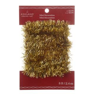 Find the 8ft. Mini Gold Tinsel by Ashland® | Michaels | Michaels Stores