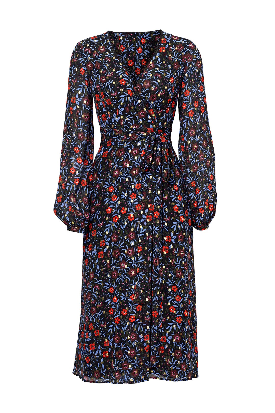 Cynthia Rowley Folk Floral Wrap Dress | Rent The Runway