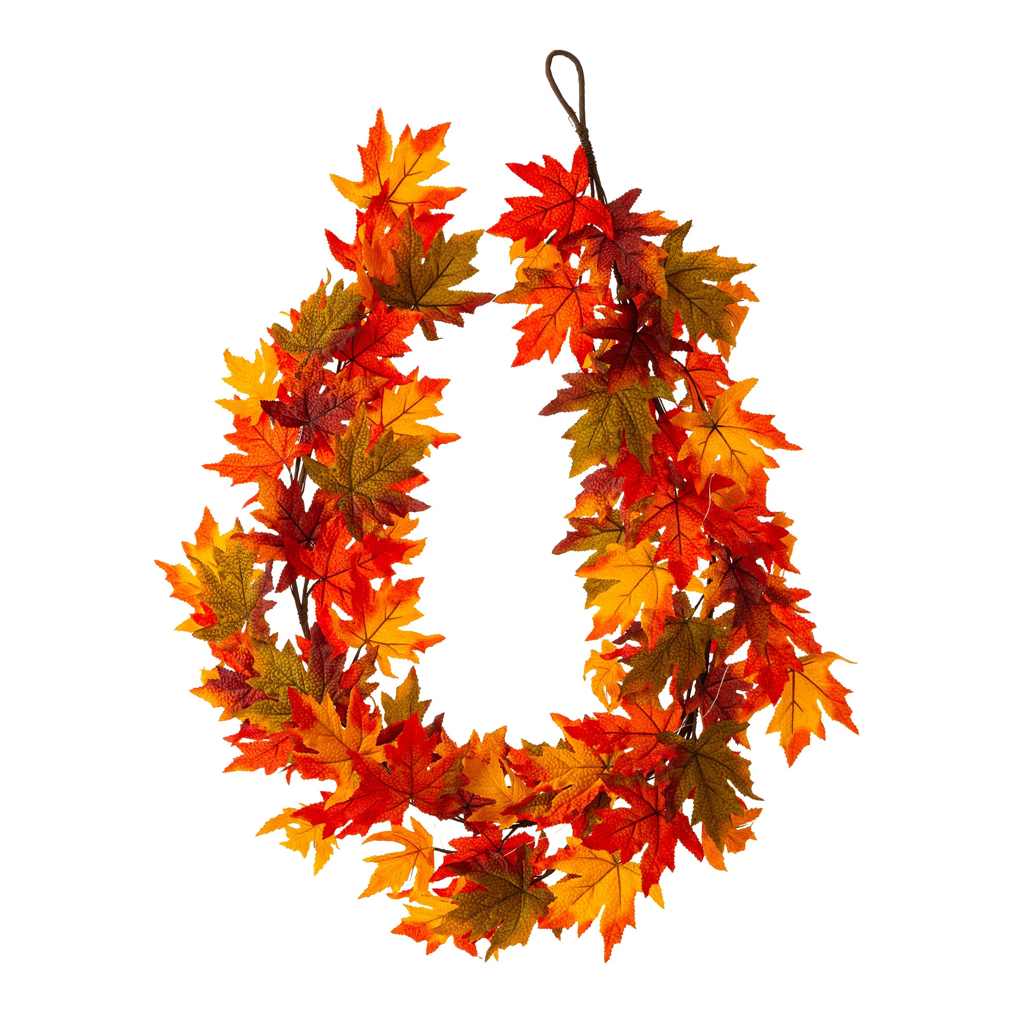 Garland 72'' in. Lighted Faux Maple Garland | Wayfair North America