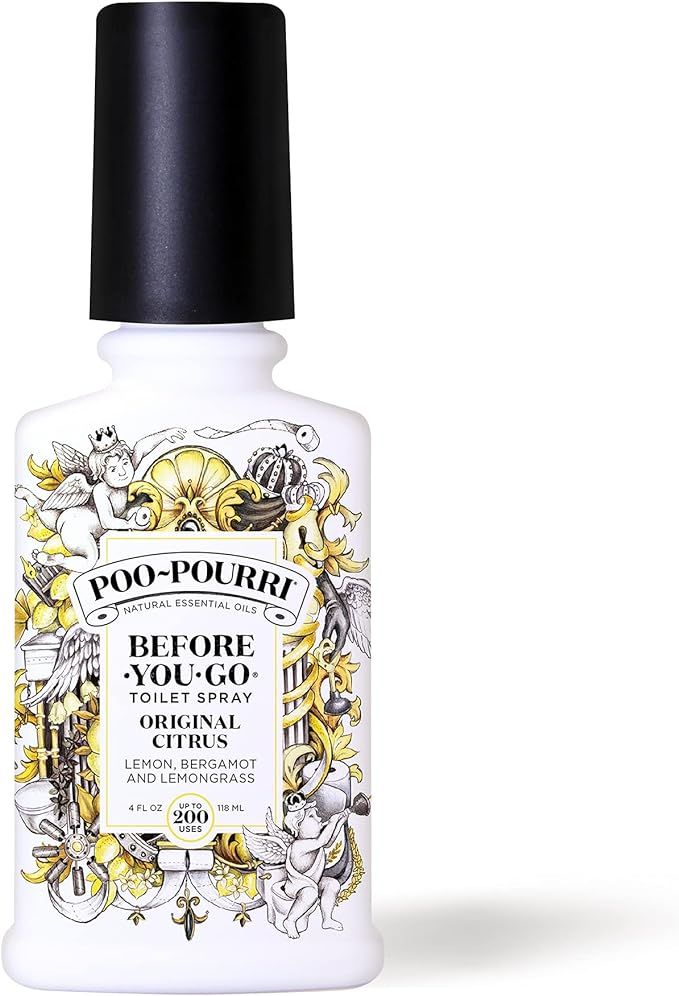 Poo-Pourri Before-You-Go Toilet Spray, Original Citrus, 4 Fl Oz - Lemon, Bergamot and Lemongrass | Amazon (US)