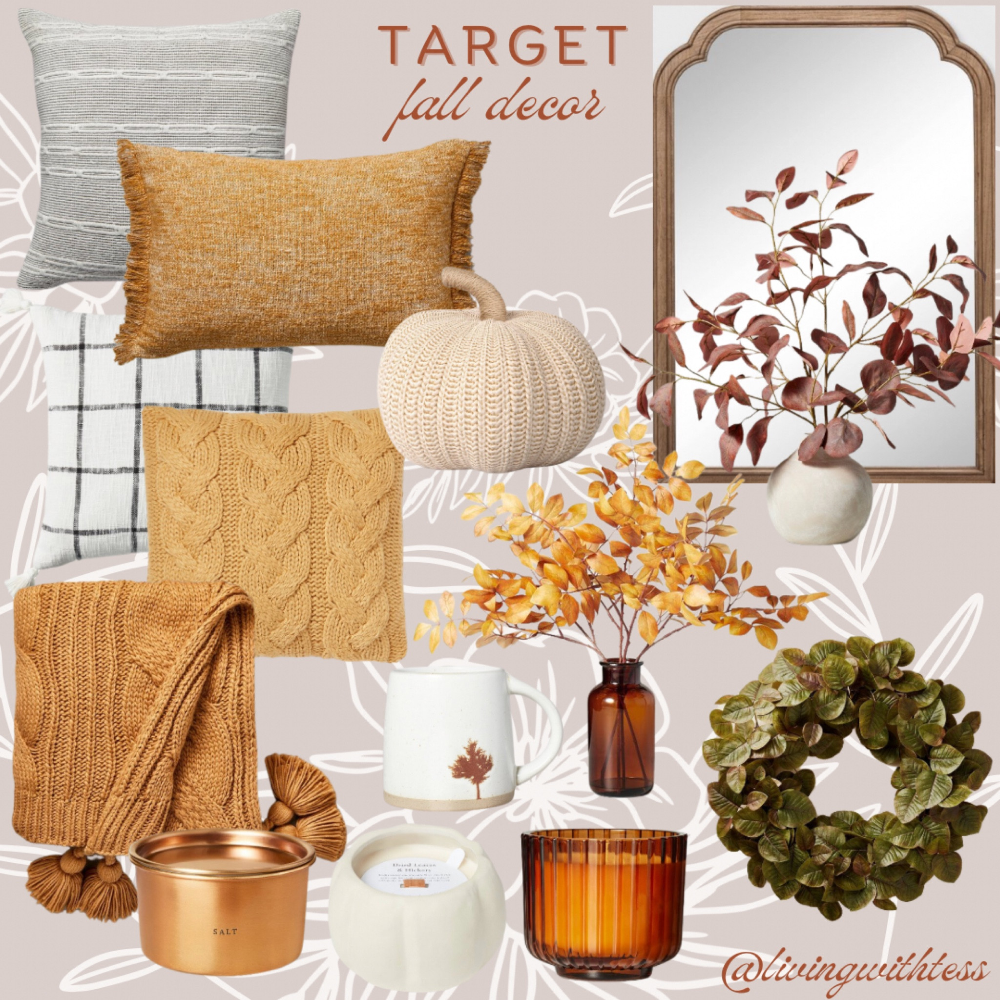 This fall decor from Target would be a great way to add a subtle hint of the best season into your home by bringing in texture, color, warmth, and coziness! 

#LTKstyletip #LTKSeasonal #LTKhome