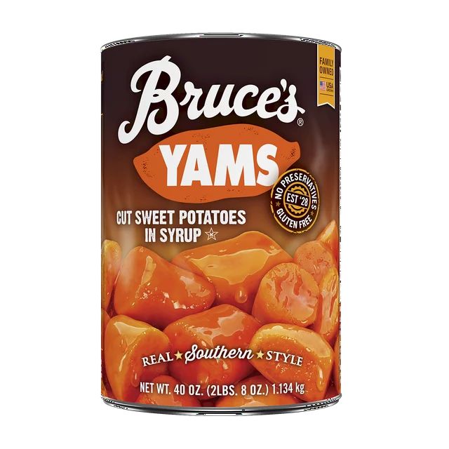 Bruce's Yams Cut Sweet Potatoes in Syrup, Canned Vegetables, 40 oz | Walmart (US)