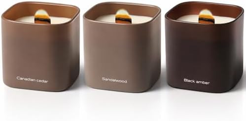 Set of 3 Premium Scented Soy Candles Gift Set | Dusk to Dawn Collection - Canadian Cedar, Black A... | Amazon (US)