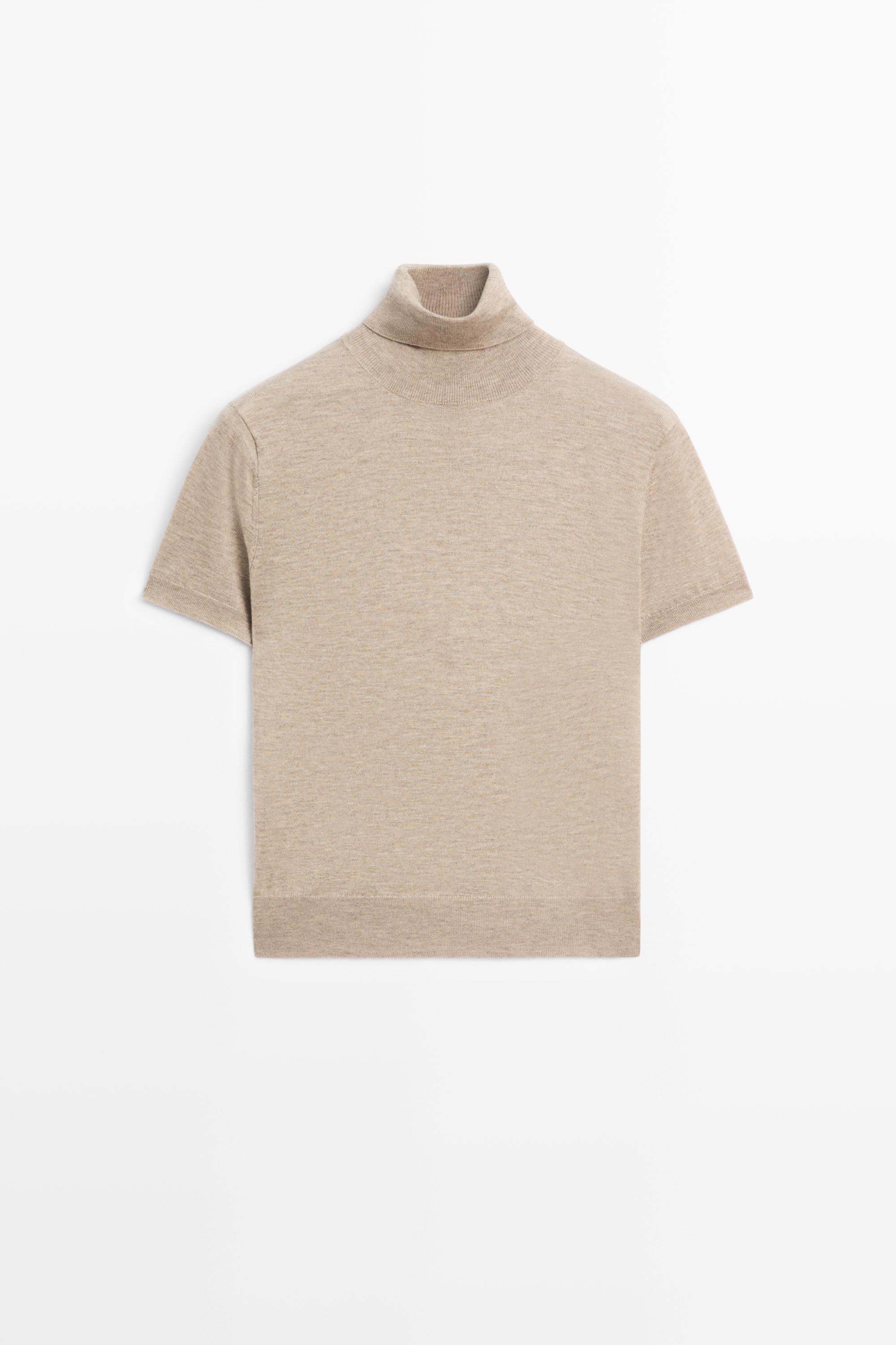 Turtleneck knit sweater | Massimo Dutti US