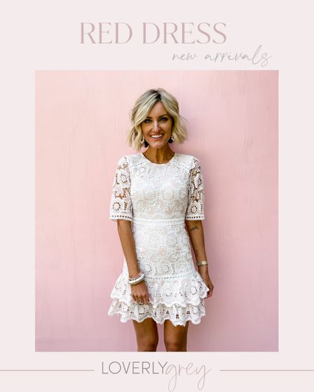 Call brides to be for this lace mini dress! Loverly Grey is wearing an XS! 

#LTKSeasonal #LTKFind #LTKwedding
