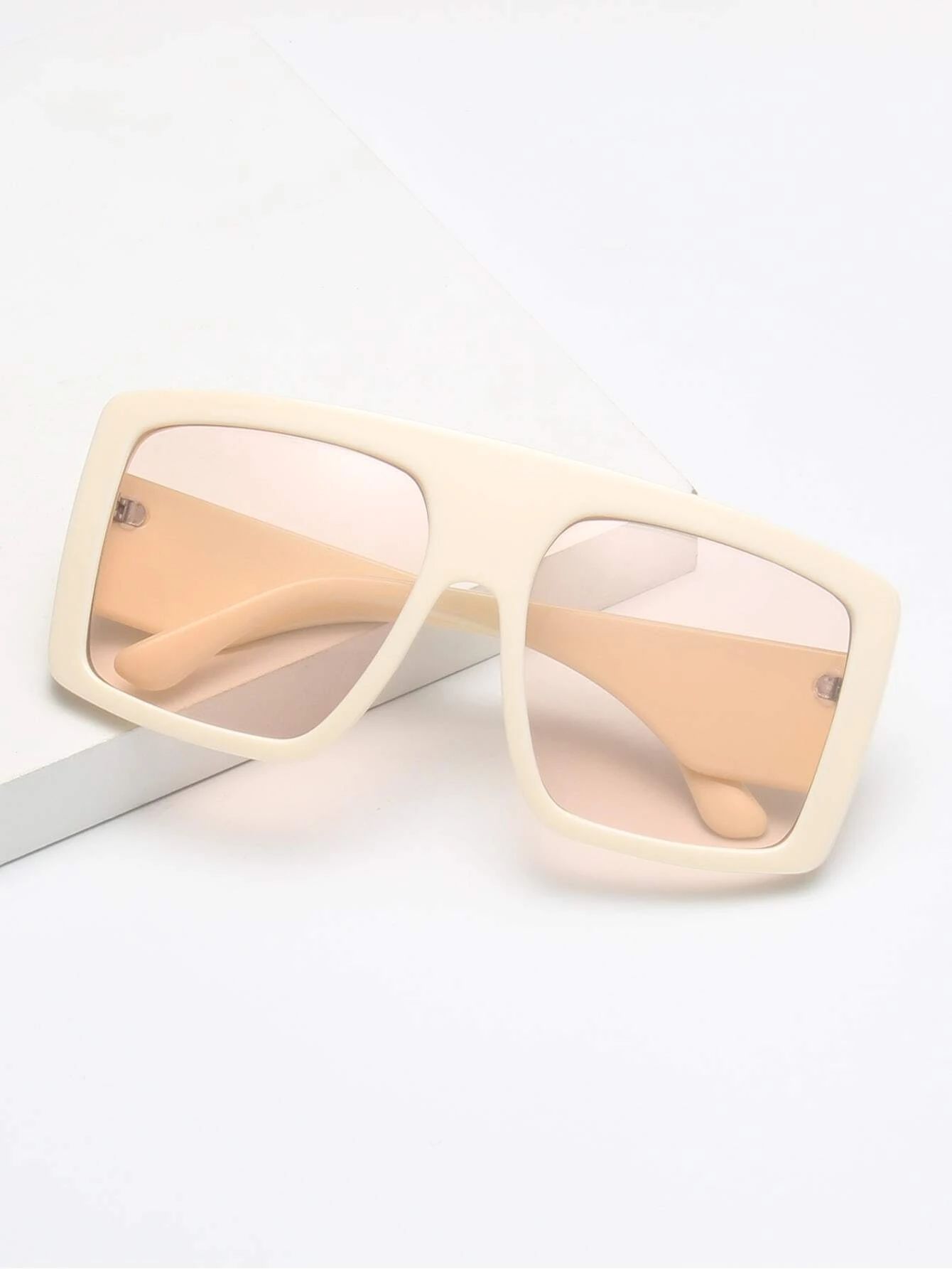 Flat Top Square Frame Sunglasses | SHEIN