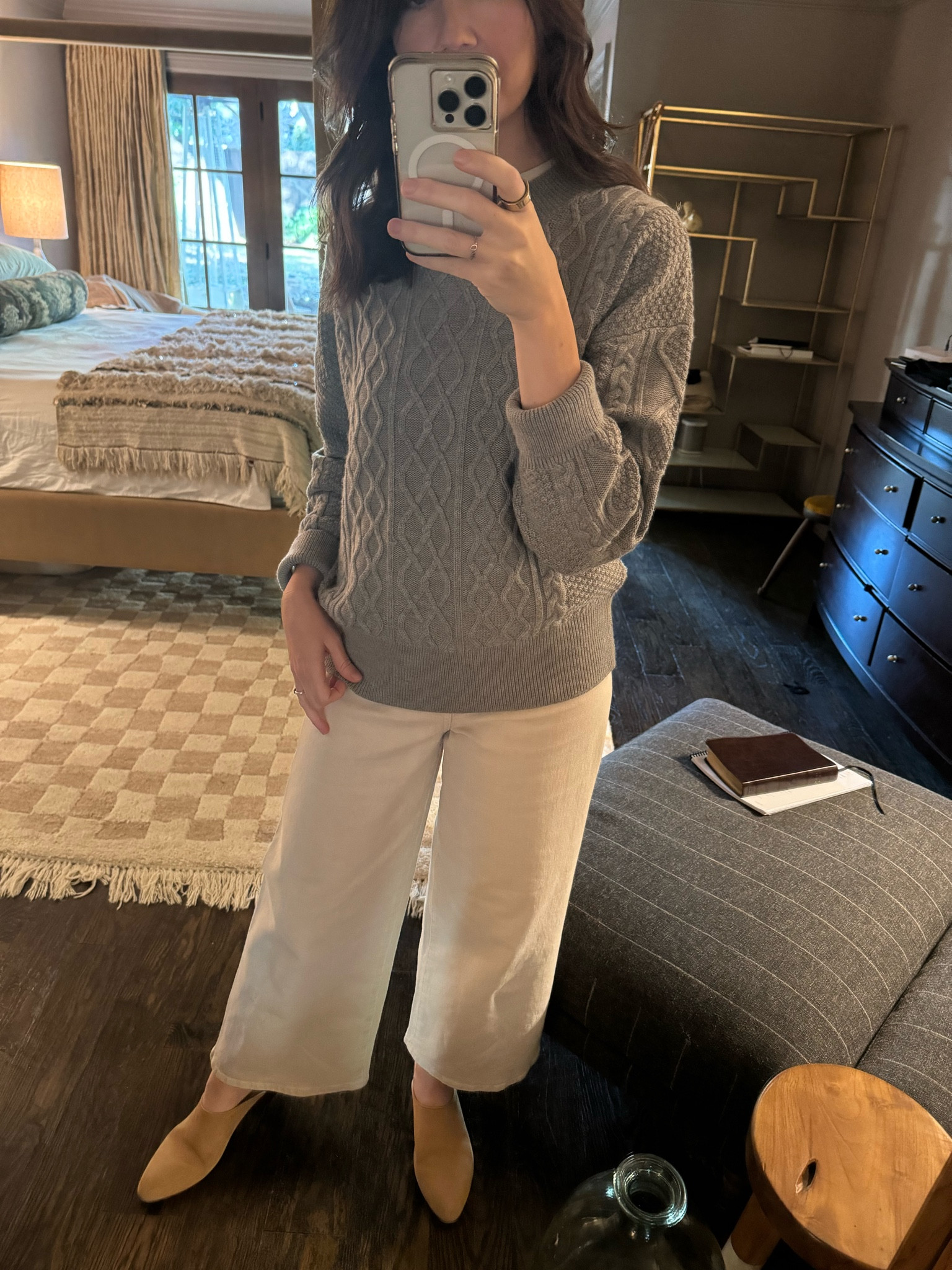 Comfy yet put together. Flattering wide leg, softest wool sweater, crew neck tee - all under $100.

#LTKFindsUnder100 #LTKSeasonal #LTKFindsUnder50
