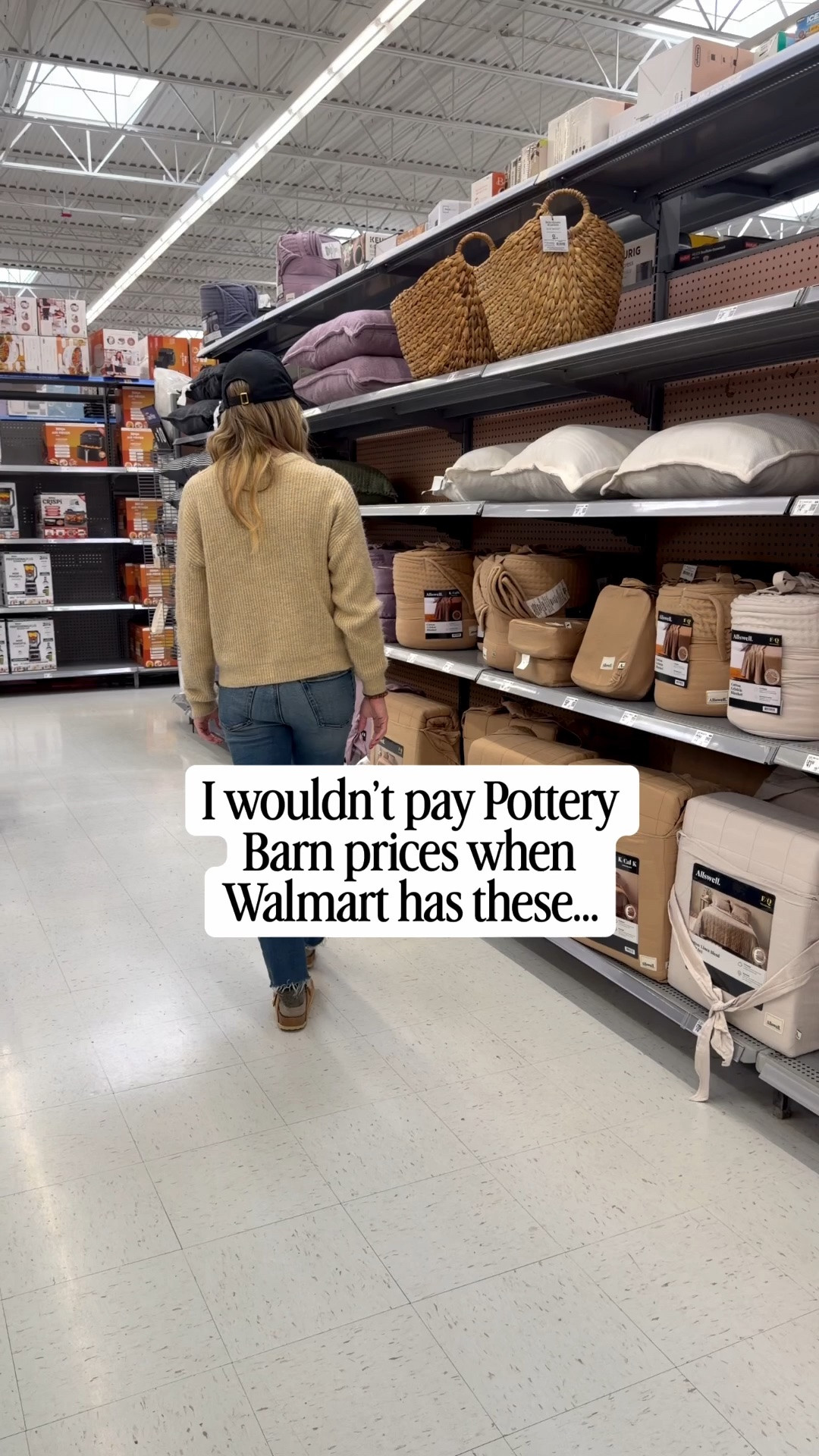 Walmart Staples, I swear by affordable look for less items from Walmart you’d swear were from PB including oversize baskets bedding