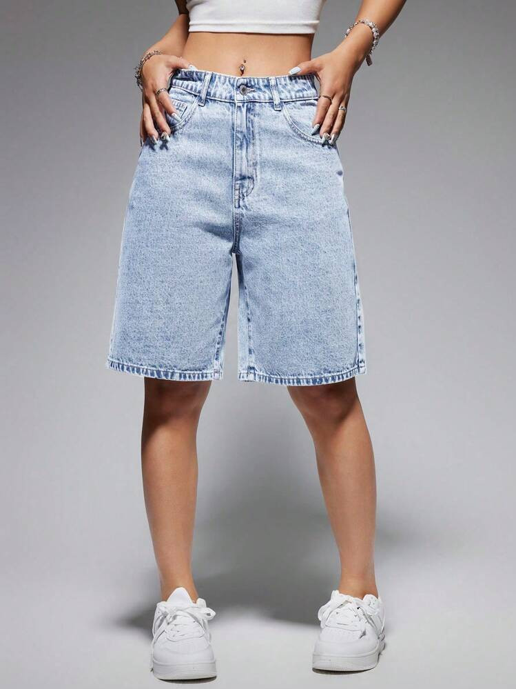 AU$23.95
[89.0% Cotton] SHEIN EZwear Women's Solid Color Simple Casual Denim Shorts For Summer
4.90
(1000+)
Color: Light Wash









Size
AU
6 (26)
8 (27)
8 (28)
12/14 (30)
12/14 (32)
Curve
Size Guide
Not your size? Tell us
 | SHEIN