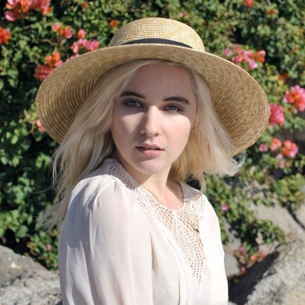 Milan Straw Boater Sun Hat - ONE SIZE FITS MOST - Natural | Walmart (US)