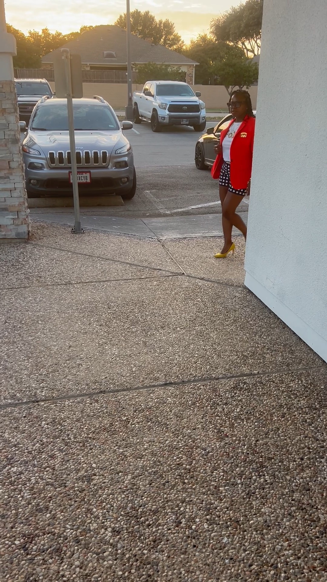 Hey!  Spring is peaking out here in Texas! Get into my ootd! Thrifted items. Jacket and shorts (Medium) are Banana Republic. Shoes are Nine West size 7.5 Thrifted Polo t-shirt as well. (Small) 

#LTKSeasonal #LTKOver40 #LTKPetite