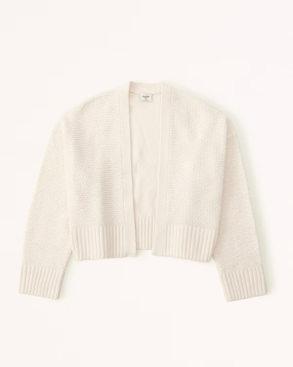 Loop Stitch Non-Closure Cardigan | Abercrombie & Fitch (US)
