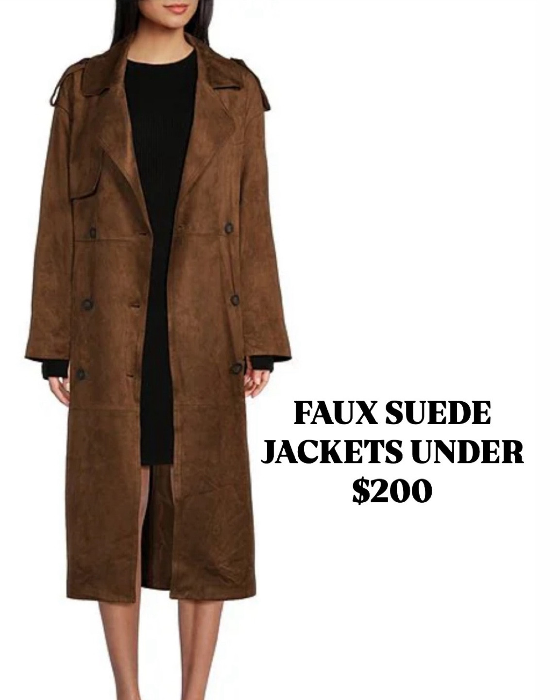 Suede jackets under $200 ! 
Suede jacket, fall trends, fall outfit, fall jacket, fall outfits, fall outfit inspo 

Faux suede jacket
Suede trench coat 
Faux suede trench coat 
Suede bomber jacket 
Faux suede 
Faux suede bomber jacket 

Follow my shop @whitswhims on the @shop.LTK app to shop this post and get my exclusive app-only content!

#liketkit #LTKSaleAlert #LTKStyleTip #LTKFindsUnder100
@shop.ltk
https://liketk.it/4UoVB

#LTKHoliday #LTKGiftGuide #LTKCyberWeek