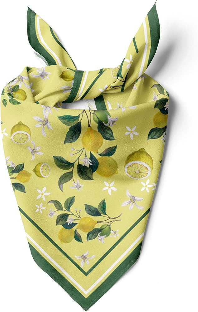 dscarf Womens Neck Scarf 21"x21" Small Square | Headband Scarf Ethnic Bandana Head Scarf Flowerin... | Amazon (US)