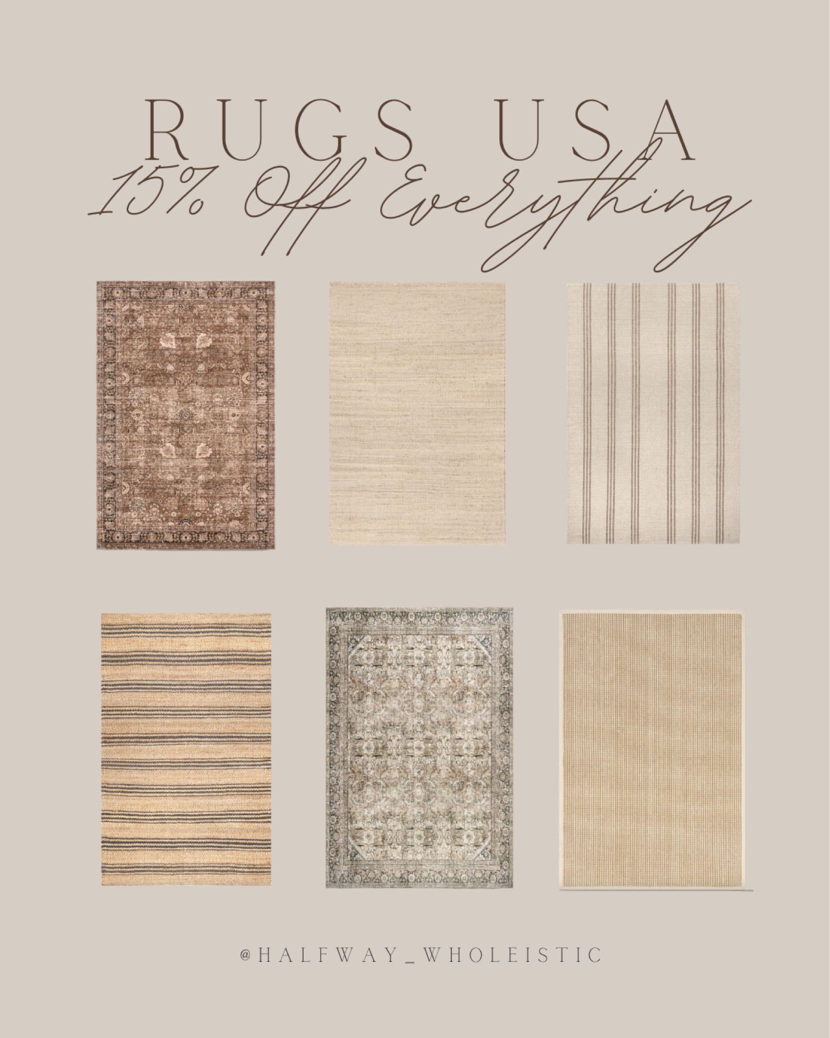 Shop rugs and take 15% off at Rugs USA.

#livingroom #bedroom #office #accent #entryway 

#LTKSaleAlert #LTKSeasonal #LTKHome