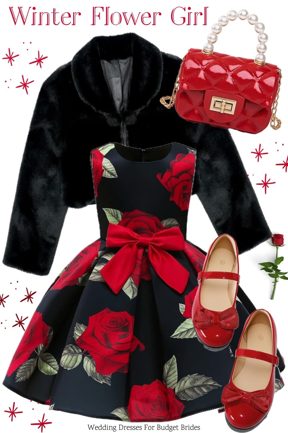 Winter flower girl, party, Christmas, family photos outfit idea. All on Amazon. 

#LTKSeasonal #LTKKids #LTKWedding