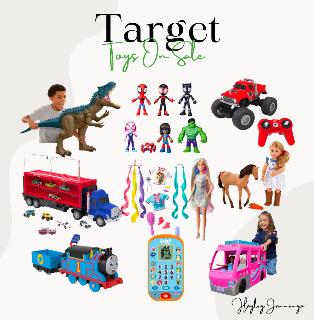 Target toys on sale
Kids toddler
Christmas 
Marvel 
Barbie 
Dolls
Cars 
Holiday
Birthday 
Gift guide 

#LTKKids #LTKSaleAlert #LTKGiftGuide