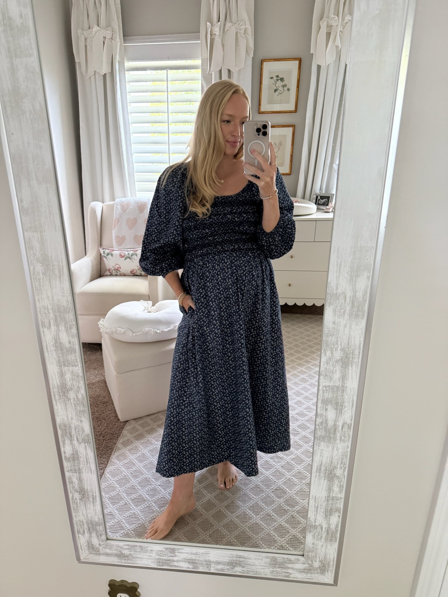 This comfy smocked dress is on sale! Perfect for end of summer transition into fall and also very bump friendly. Wear to work or with casual sneakers on the weekend. I’m wearing a size small! 

Bump friendly // bump style // maternity outfits // loft outfit / teacher outfit 

#LTKWorkwear #LTKSeasonal #LTKBump