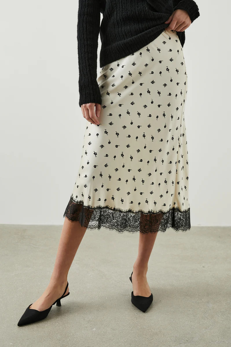 EBONY SKIRT - CHAMPAGNE FLORAL | Rails