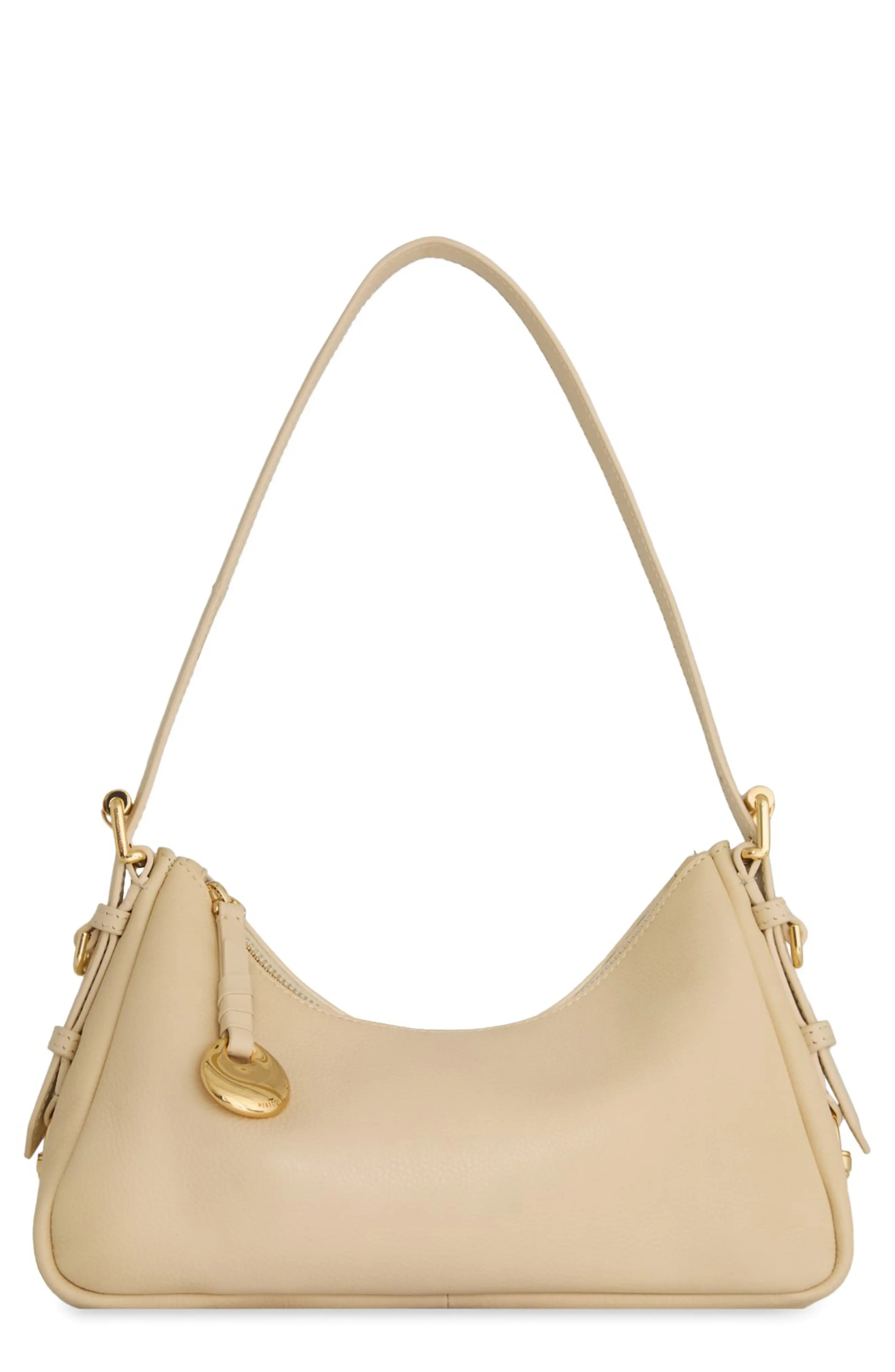 Rebecca Minkoff Small Mia Leather Shoulder Bag in Chamois at Nordstrom | Nordstrom