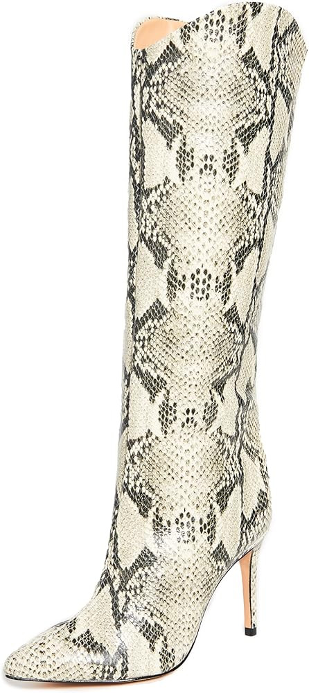 SCHUTZ Women's Maryana Leather Dress Boot (8, Natural) | Amazon (US)