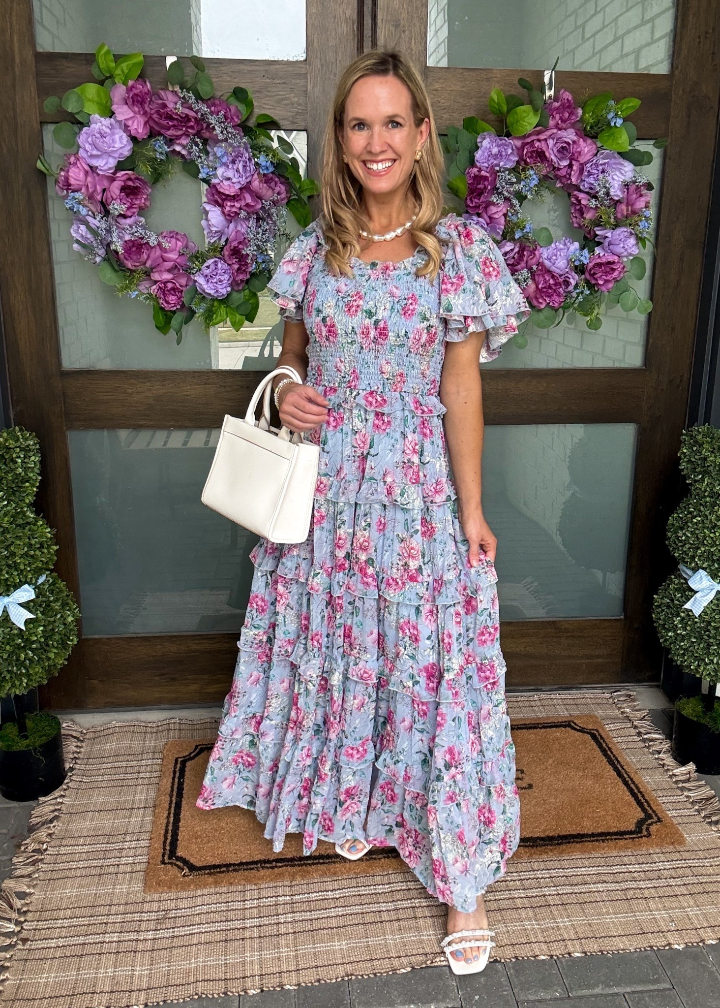 Easter dress
Spring dress
Bump friendly
Wedding guest dress
Wearing size small 

#LTKBump #LTKspring #LTKspringtrends