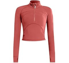 Vsaiddt Women's Athletic Half Quarter Zip Pullover Sweatshirt Quick Dry Workout Jackets Yoga Running | Amazon (US)