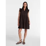 Time and Tru Women's and Women's Plus Tiered Cotton Mini Dress with Flutter Sleeves, Sizes XS-4X | Walmart (US)