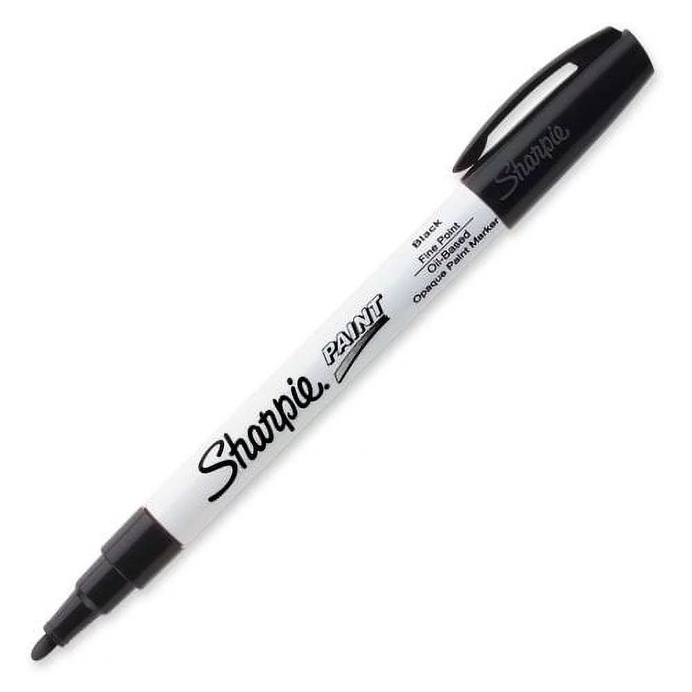 Sharpie Oil-based Paint Marker - Fine Marker Point Type - Black Ink - 1 Each | Walmart (US)