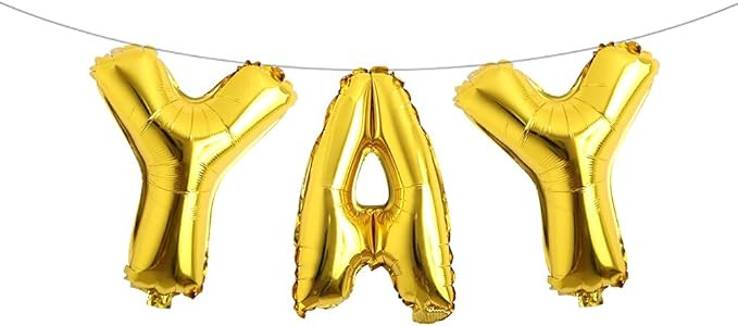 Bachelorette Party Decorations Balloons - Bridal Shower Decorations YAY Party Banner Balloon Enga... | Amazon (US)