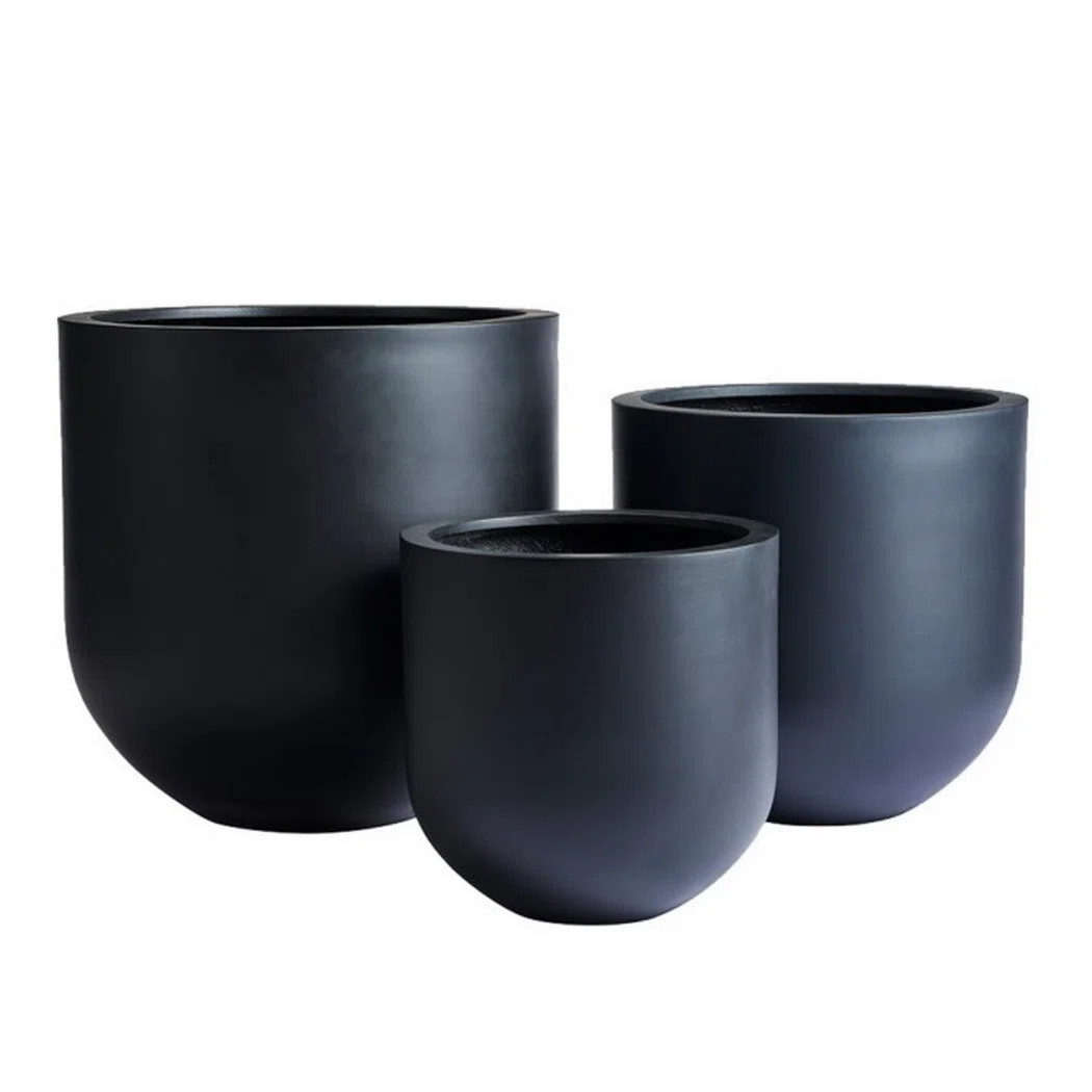 Orren Ellis Dorlis Fiberglass, Natural Stone Powder and Virgin Resin Pot Planter & Reviews | Wayf... | Wayfair North America