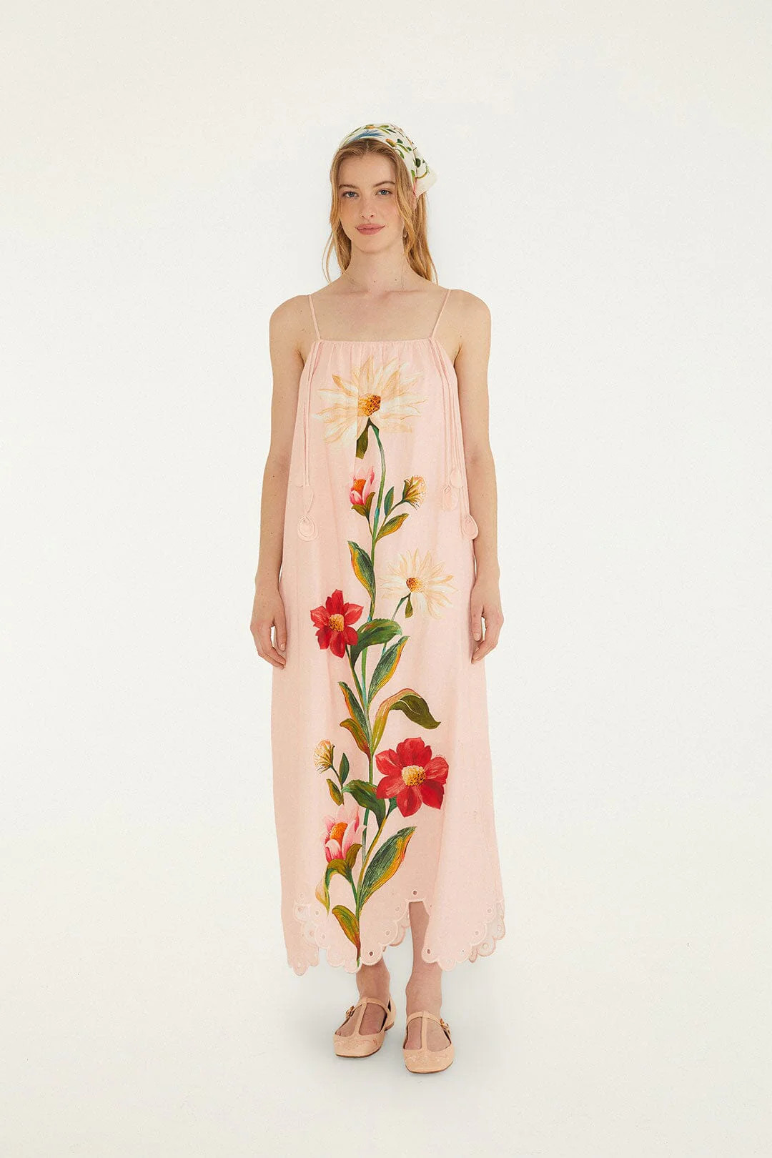 Bromelia Dress, EDENS BLOOM LIGHT PINK / XXS | FarmRio (US)