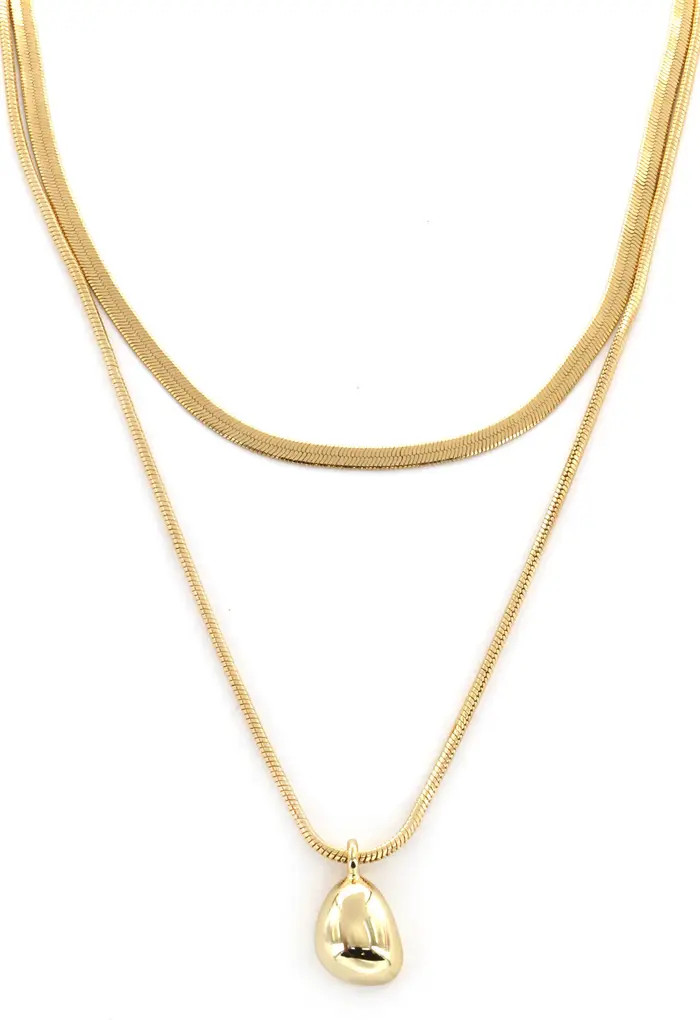 Layered Herringbone Chain Necklace | Nordstrom