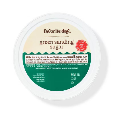 Christmas Green Sanding Sugar - 8oz - Favorite Day™ | Target