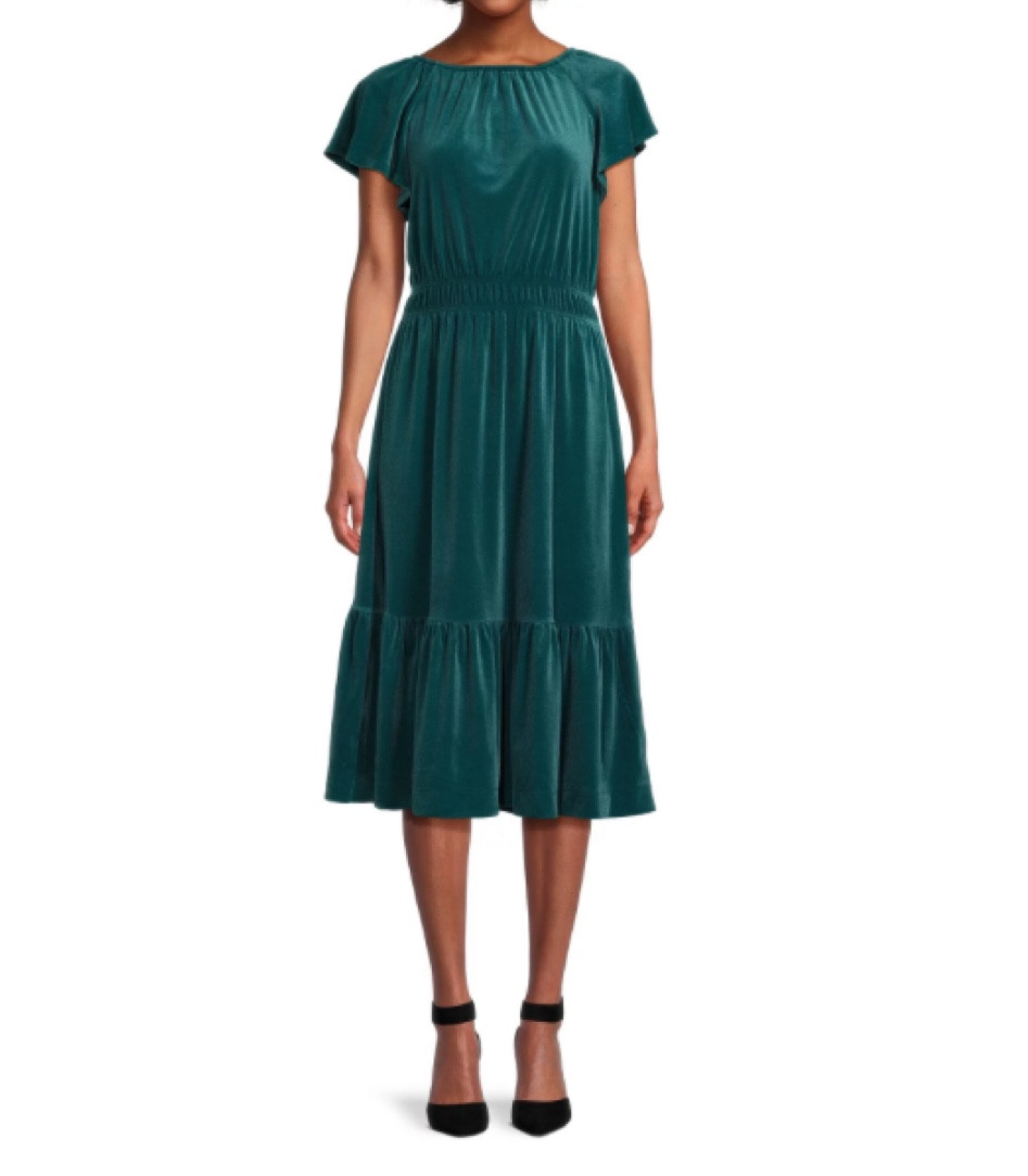 Walmart holiday style! Christmas dress! Christmas outfit idea! Velvet Christmas dress for women! 

#LTKSeasonal #LTKHoliday #LTKHolidaySale